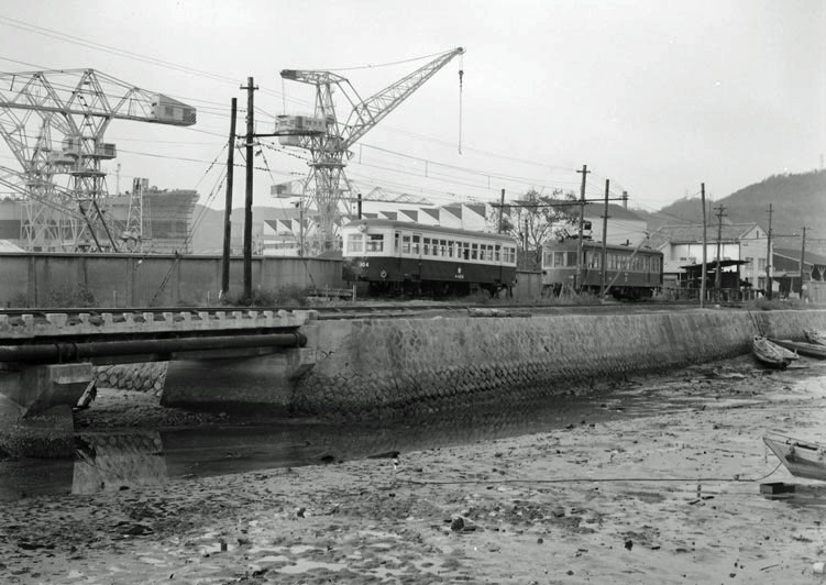 玉野市営モハ１００形（モハ１０３）三井造船所前