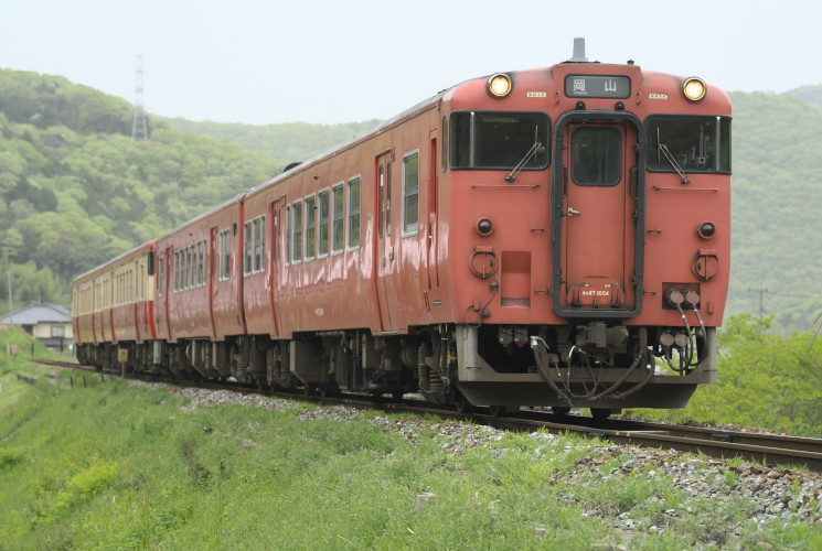 津山線９５７D列車（野々口～牧山）
