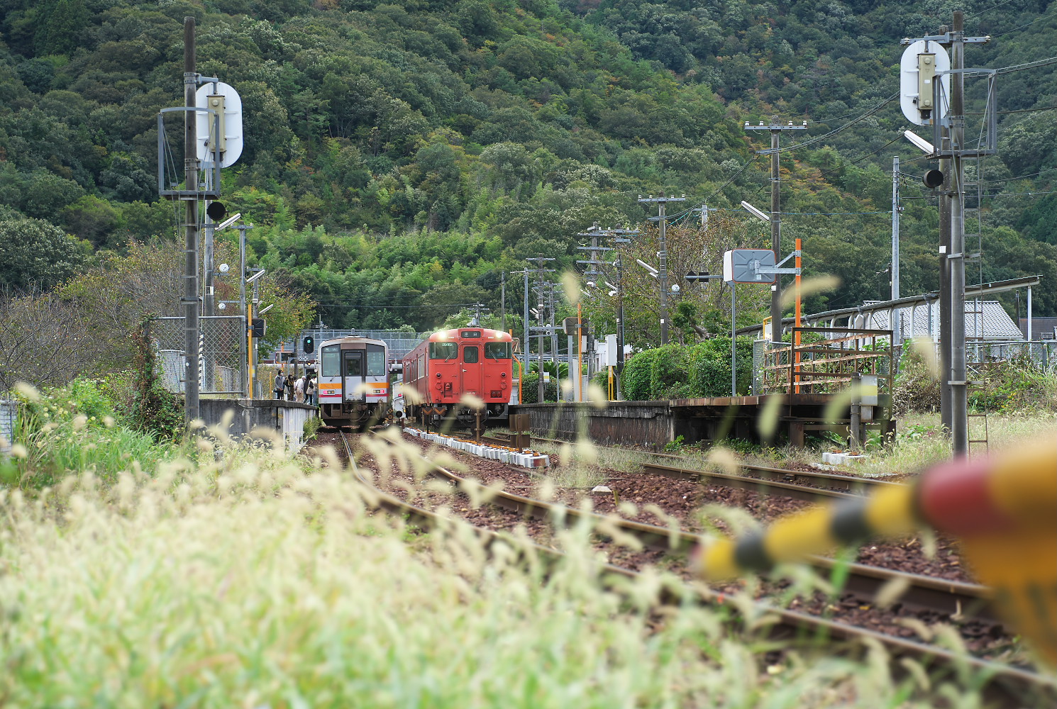 ある日の野々口駅（津山線）９５４Ｄ