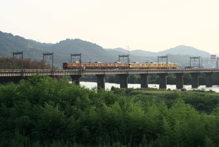 吉井川橋梁（熊山～万富）１３２９Ｍ