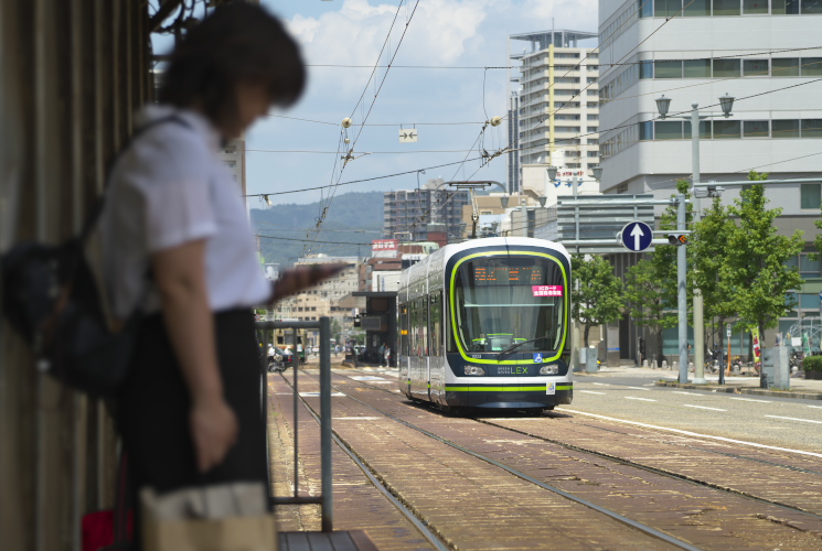 広島電鉄１０００形（１００３号）広電本社前～御幸橋