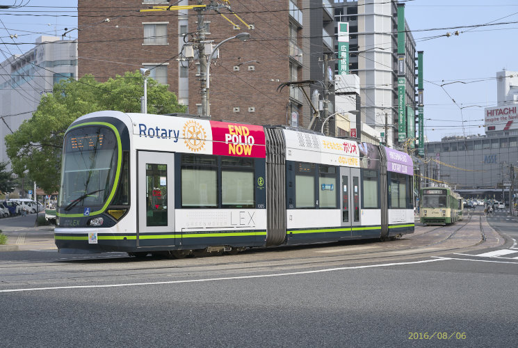 広島電鉄１００５（猿猴橋町付近）