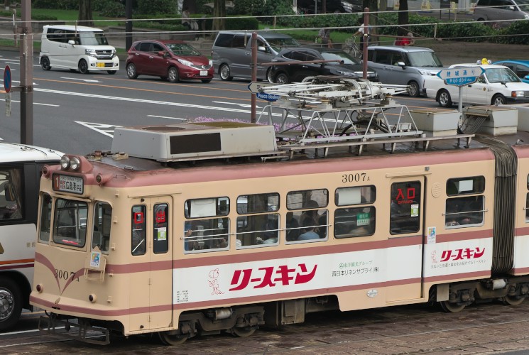 広島電鉄３００７号（袋町～中電前）