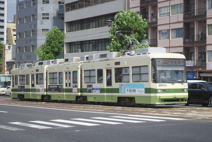 広島電鉄 ３９０３（本川町～原爆ドーム前）