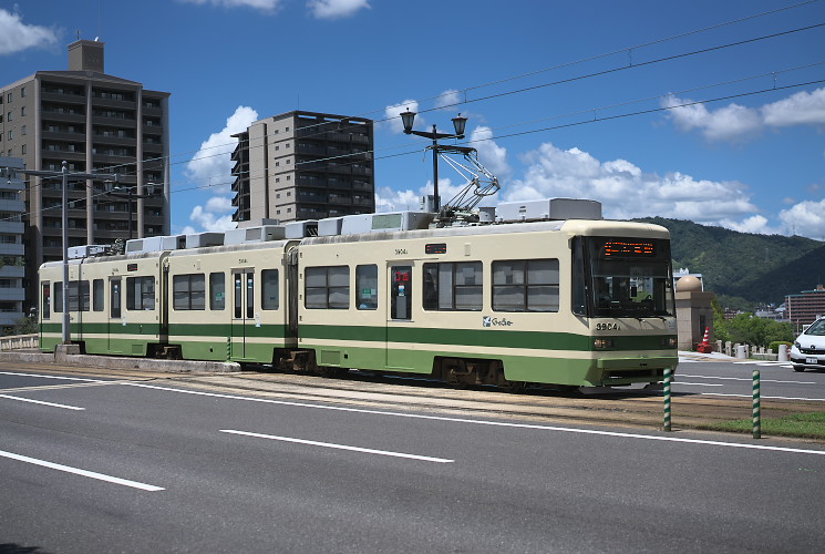 広島電鉄３９０４号（本川町～原爆ドーム前）