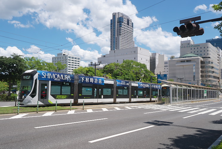 広島電鉄5206（5200形）本川町～原爆ドーム前