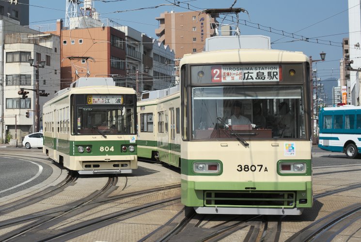 広島電鉄３<８０７号電車