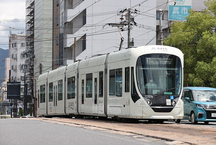 広島電鉄５２０７号（猿猴橋町～的場町）