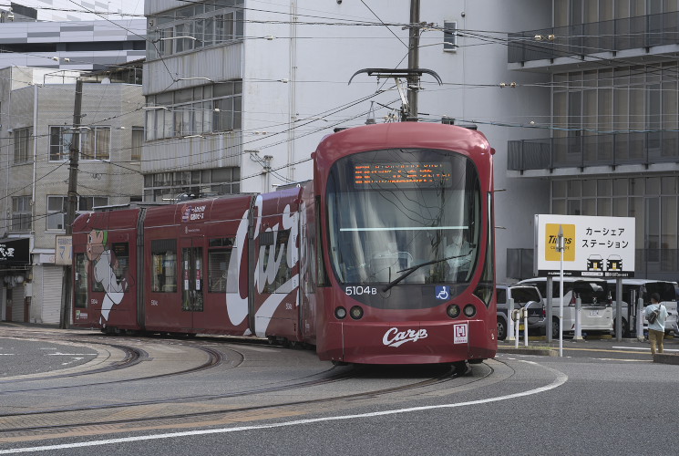 広島電鉄５１０４号（猿猴橋町～的場町）