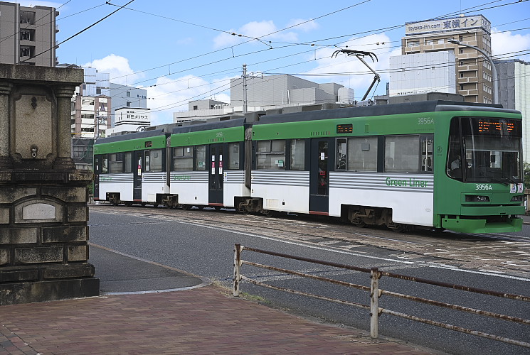 広島電鉄３９５６号（的場町～猿猴橋町）