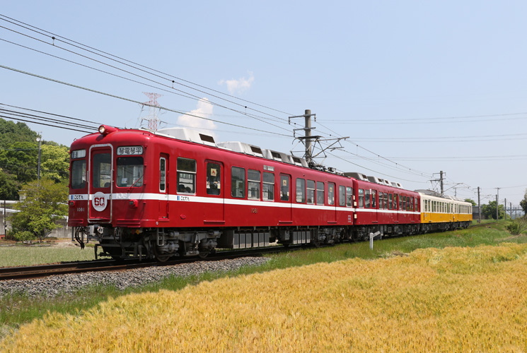 還暦の赤い電車（羽間～岡田）