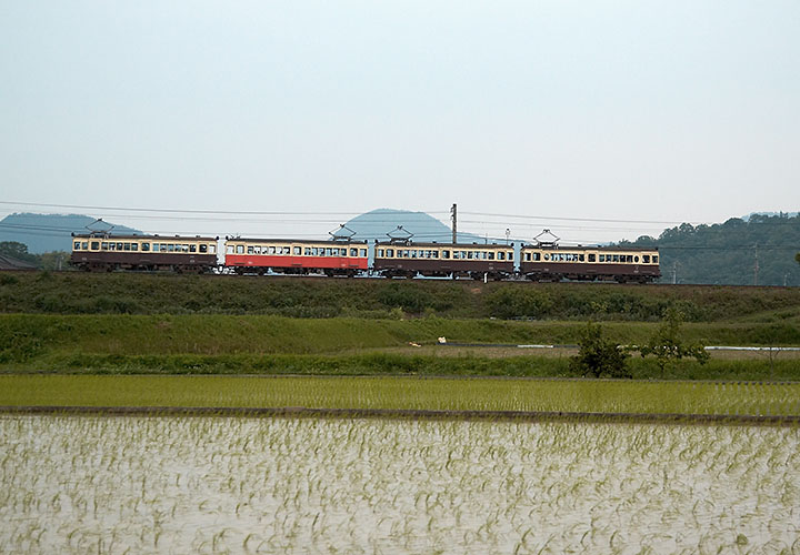 琴平線レトロ電車（上り）挿頭丘～岡本