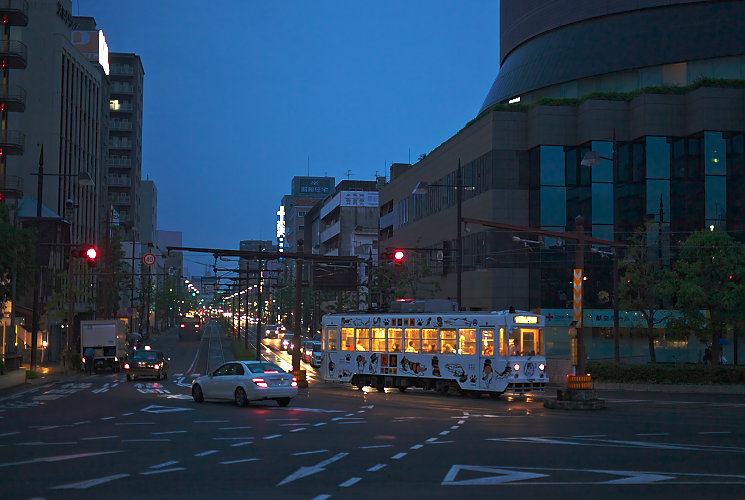 岡山電気軌道７００１号（県庁通り～城下）