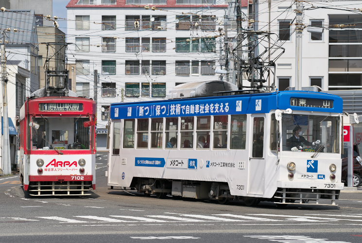 岡山電気軌道（門田屋敷付近）