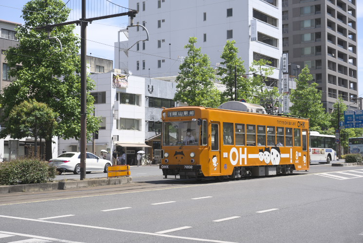 岡山電気軌道７２０２（柳川～西川緑道公園）