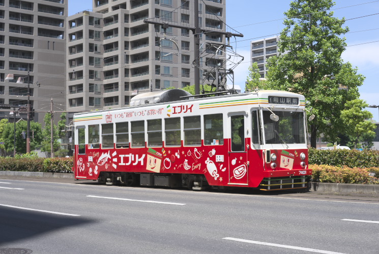 岡山電気軌道７４０１（城下～柳川）