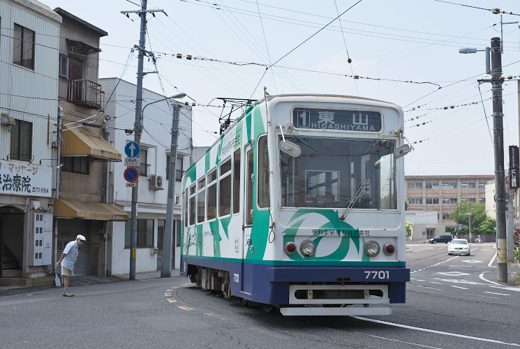 岡電７７０１号（中納言付近）