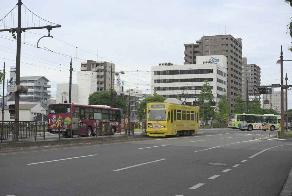 岡山電気軌道柳川電停