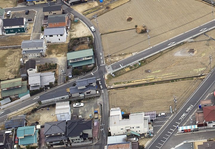 西大寺鉄道廃線跡（大師駅付近）