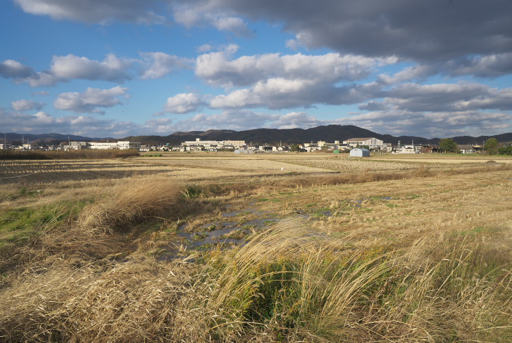 足守川から水を引いた．（岡山市北区門前）