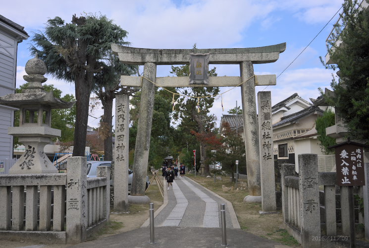 総社宮参道（岡山県総社市総社）