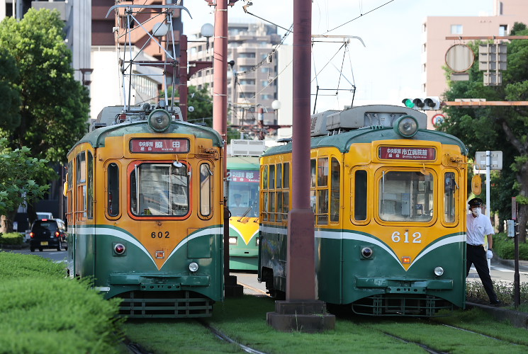 鹿児島市交通局　６００形（６０２，６１２）鹿児島駅前