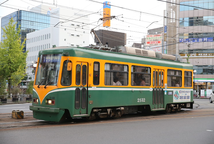 鹿児島市交通局　２１３２号電車