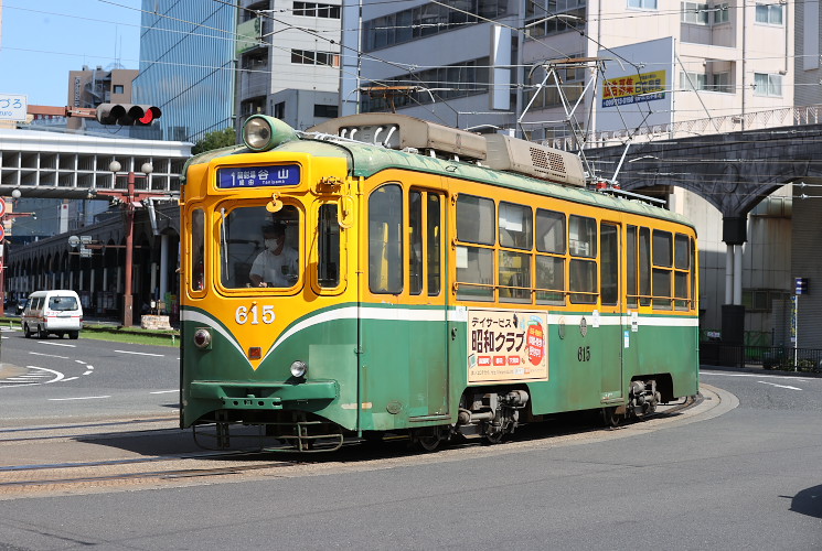 鹿児島市交通局　６１５号電車（いづろ通～天文館通）