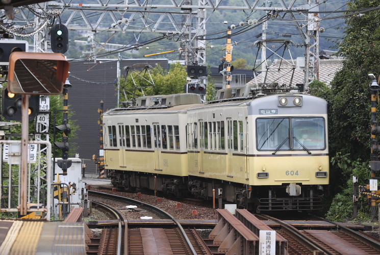 京阪電鉄 石山坂本線　６０４＋６０３