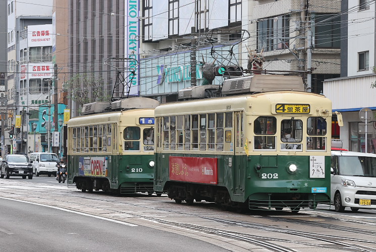 長崎電気軌道 ２０２形電車（観光通～西浜町）