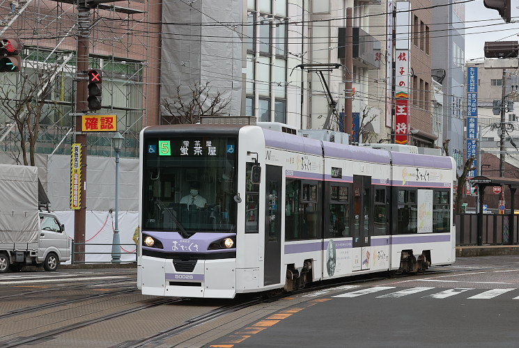 長崎電気軌道 ５００２号電車（西浜町～浜町アーケ－ド）