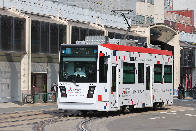 長崎電気軌道　６００２（桜町～長崎駅前）