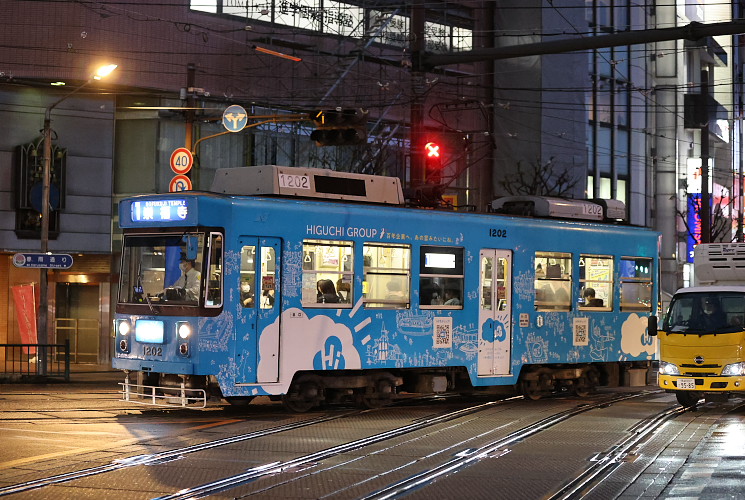 長崎電気軌道 ３００２号電車（西浜町～観光通）