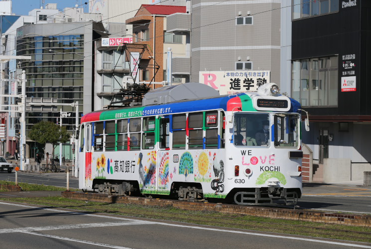 とさでん交通　６３０号電車